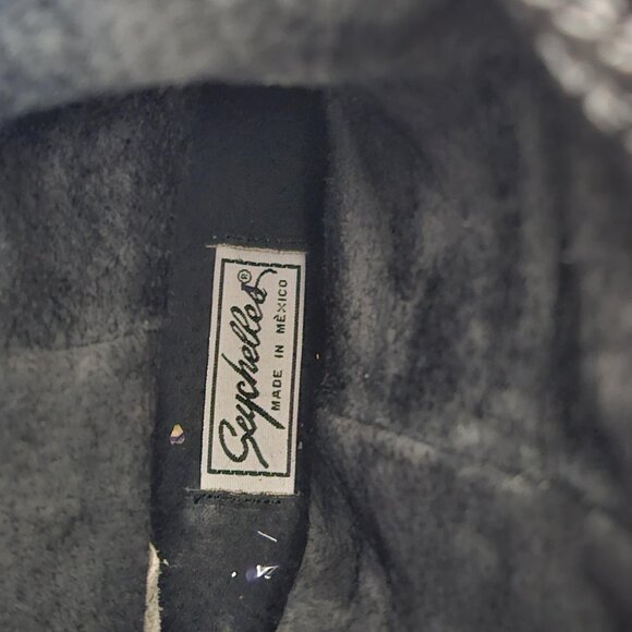 Seychelles Vintage Women's Black Leather Western Cowboy Cowgirl Boots Size 7 - Picture 10 of 13